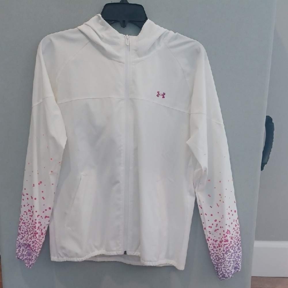Under Armour  Women's Windbreaker,  Storm,  Zip-up with hood, Size small